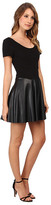 Thumbnail for your product : ABS by Allen Schwartz Fit and Flare Dress w/ Vegan Skirt
