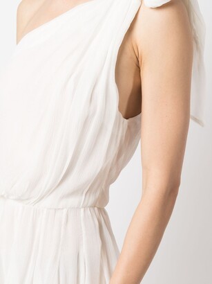 Isabel Marant One-Shoulder Silk Minidress