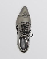 Thumbnail for your product : Elie Tahari Pointed Toe Lace Up Oxford Flats - Oakly