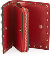Thumbnail for your product : Valentino Garavani Rockstud Leather French Wallet