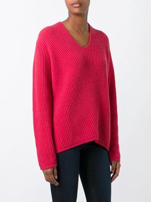 Moncler ribbed loose fit sweater - women - Cashmere/Wool - M
