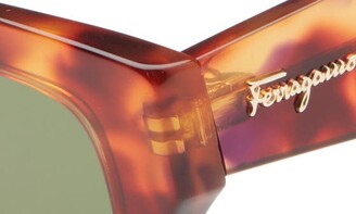 Ferragamo 51mm Rectangle Sunglasses