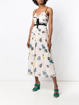 Thumbnail for your product : Self-Portrait Graphic Floral Print Midi Dress