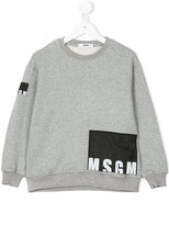 Thumbnail for your product : MSGM Kids logo patch sweatshirt