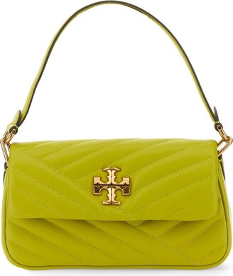 TORY BURCH Kira Small Chevron-Quilted Flap Shoulder Bag MSRP $498 Olive  Green
