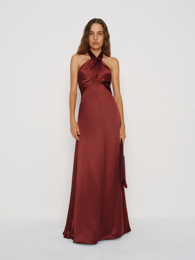 Reformation Veria Silk Dress