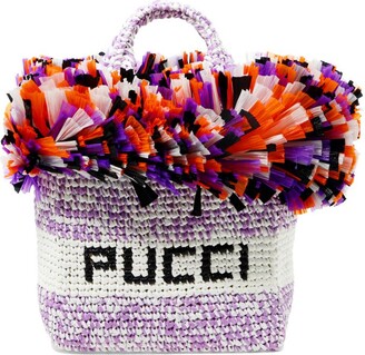 Emilio Pucci Fringe-trimmed tote bag