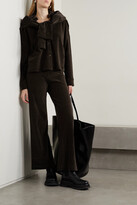 Thumbnail for your product : Leset Sophie Cotton-blend Corduroy Shirt - Dark brown