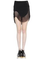 Thumbnail for your product : Stella McCartney Viscose Cady And Embroidered Tulle Skirt