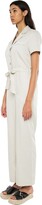Thumbnail for your product : Róu So Harper Collared Short-Sleeves Jumpsuit - Coconut Cream