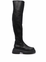 Thumbnail for your product : Grey Mer Knee-High Leather Boots