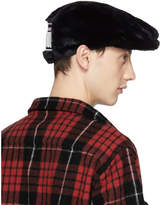 Thumbnail for your product : DSQUARED2 Black and White Faux-Fur Driver Hat