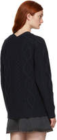 Thumbnail for your product : 3.1 Phillip Lim Navy Aran Cable Cardigan