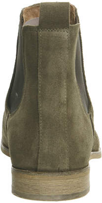 Ask the Missus Endeavour Chelsea Boots Khaki Suede