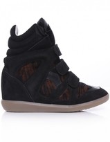 Thumbnail for your product : Isabel Marant Women's Ãtoile Calf Hair Benett Wedge Trainers