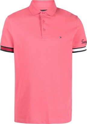 Tommy Hilfiger Men's Pink Polos | ShopStyle