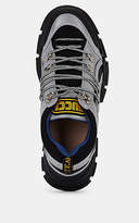 Thumbnail for your product : Gucci Men's Flashtrek Tech-Fabric & Mesh Sneakers - Gray