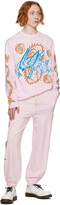 Thumbnail for your product : Charles Jeffrey Loverboy Pink Graphic Long Sleeve T-Shirt