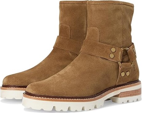 Frye Olivia Harness Short Women's Boots Almond : 7.5 B - Medium, Leather/Suede
