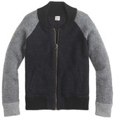 Thumbnail for your product : J.Crew Boys' boiled wool baseball jacket