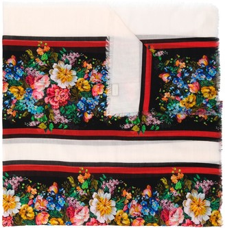 Gucci Floral Printed Scarf