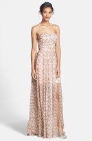 Thumbnail for your product : Erin Fetherston ERIN 'Chloe' Foiled Chiffon Gown