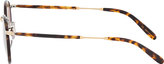 Thumbnail for your product : Wilson Garrett Leight Brown Spotted Tortoise Sunglasses