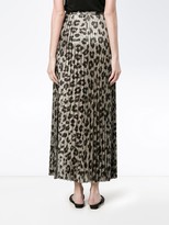 Thumbnail for your product : Haider Ackermann Pleated Glitter Leopard Print Skirt