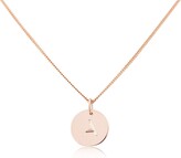 Thumbnail for your product : Auree Jewellery Westbourne 9Ct Rose Gold Initial Disc Pendant
