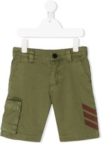 Thumbnail for your product : Zadig & Voltaire Kids Striped-Detail Cargo Shorts