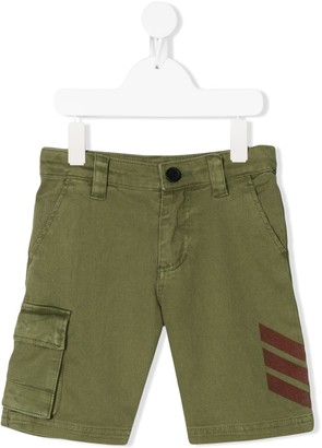 Zadig & Voltaire Kids Striped-Detail Cargo Shorts