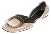 Thumbnail for your product : Roger Vivier Patent Leather Buckle Flats