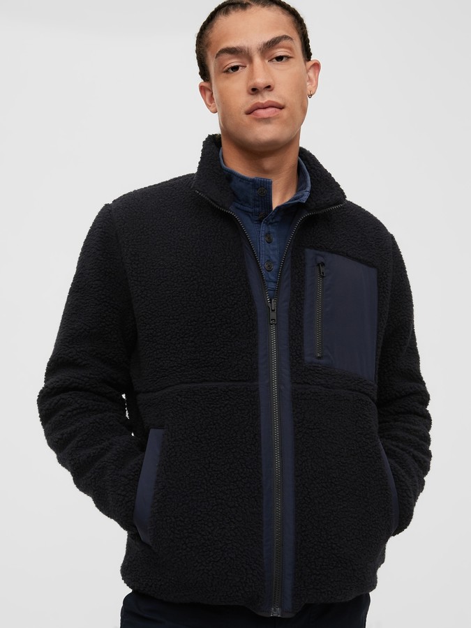 gap mens fleece pullover