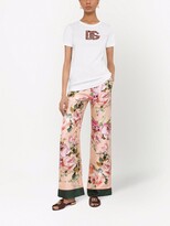 Thumbnail for your product : Dolce & Gabbana crystal-embellished logo cotton T-shirt