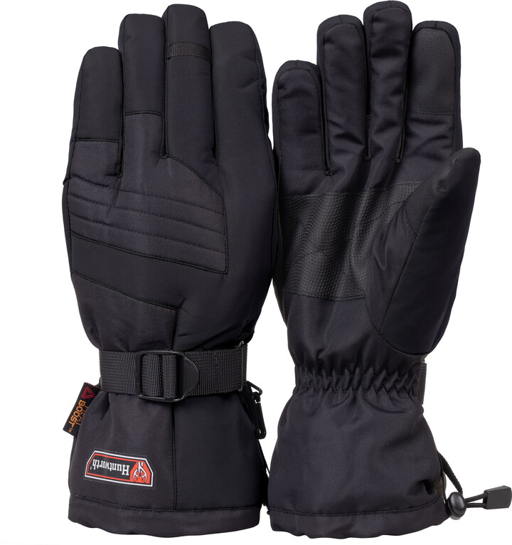 Huntworth Men's Arctic Heat Boost Lined, Heavy Weight Waterproof Winter Gloves, Taslon, Black, Size L/XL