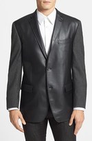 Thumbnail for your product : Marc New York 1609 Marc New York by Andrew Marc Classic Fit Faux Leather & Wool Sport Coat