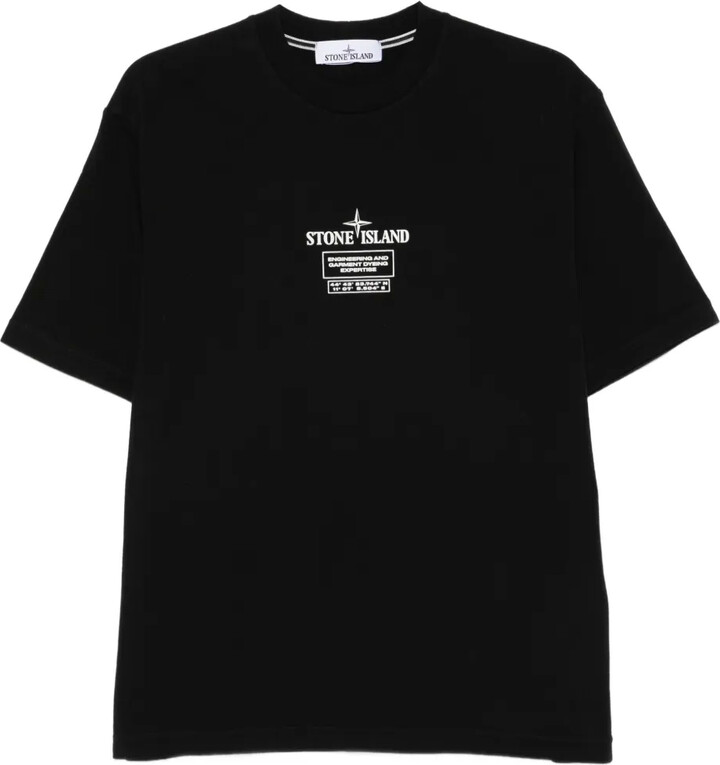 Stone Island logo-print cotton T-shirt