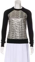 Thumbnail for your product : Jason Wu Snakeskin Wool Sweater