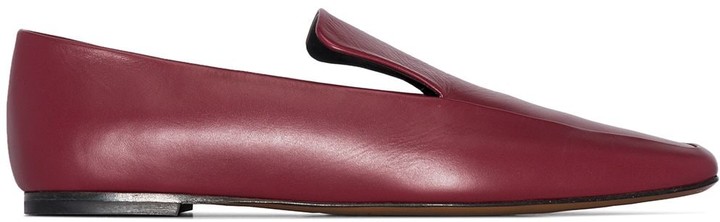 burgundy prom loafers