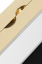 Thumbnail for your product : Jimmy Choo Two-tone enamel box clutch