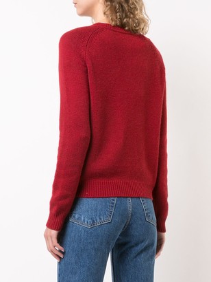 ALEXANDRA GOLOVANOFF Knitted V-Neck Sweater