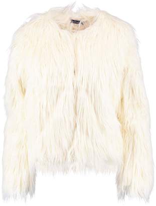 boohoo Shaggy Faux Fur Coat