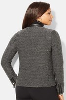 Thumbnail for your product : Lauren Ralph Lauren Faux Leather Trim Tweed Jacket (Plus Size)