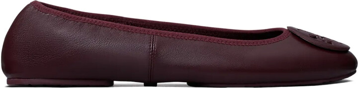 Tory Burch Reva Travel logo-embellished ballet flats