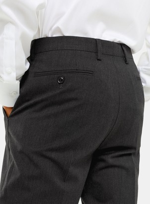Topman Charcoal Grey Slim Fit Suit Trousers