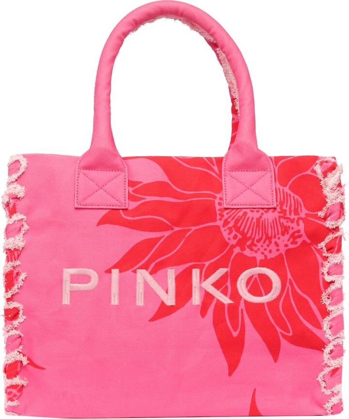 Pinko Flora-Printed Top Handle Bag - ShopStyle