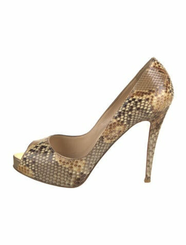 Christian Louboutin Python Animal Print Pumps - ShopStyle