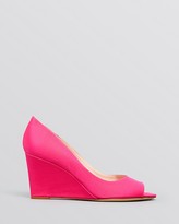 Thumbnail for your product : Kate Spade Peep Toe Wedge Evening Pumps - Radiant Hot Pink