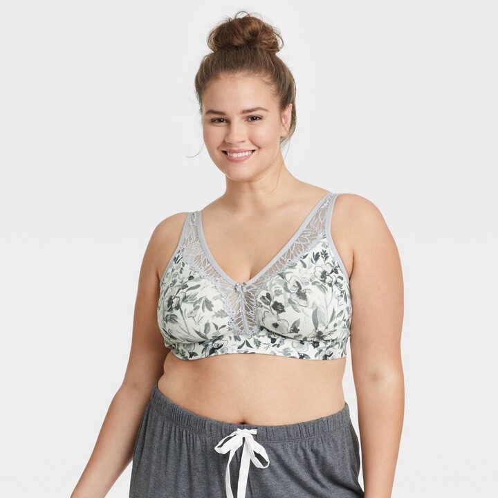 Allegra K Women's Lace Everyday Wear Wireless Bra And Panty Set Available  In Plus Size : Target