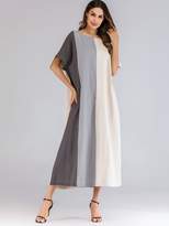 Thumbnail for your product : Shein Color Block Tunic Longline Dress